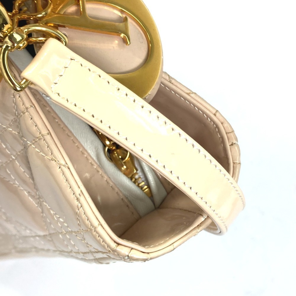 CHRISTIAN DIOR Cream Leather Shoulder Bag - Picture 7 of 13
